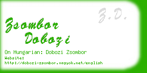 zsombor dobozi business card